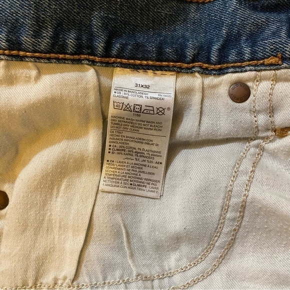Old Navy Jeans Men Pants Cotton Built-in Flex Stretch Denim Blue Size 31*32 - Picture 13 of 14